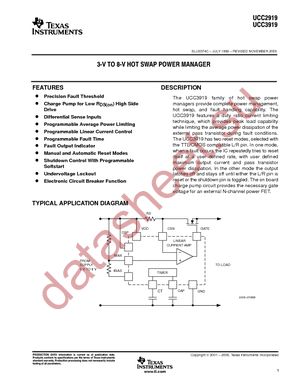 UCC2919D datasheet  